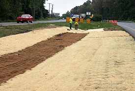 Bio-swale Construction along MD 119 in Montgomery County